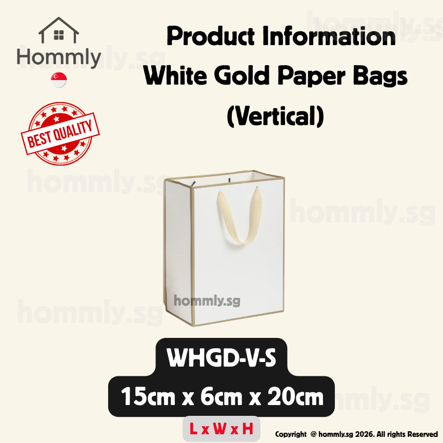 [Hommly SG Instock] Premium Kraft Paper Bag | Brown Paper Bag | Gift Paper bag | Gift Bag for Present | CNY Gift Bags