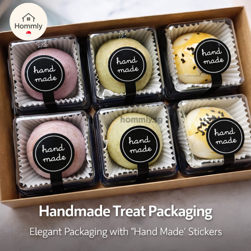 [Hommly SG Intock] Cute Thank You Stickers | Handmade Stickers | Bakery Cake Packaging Sealing Labels