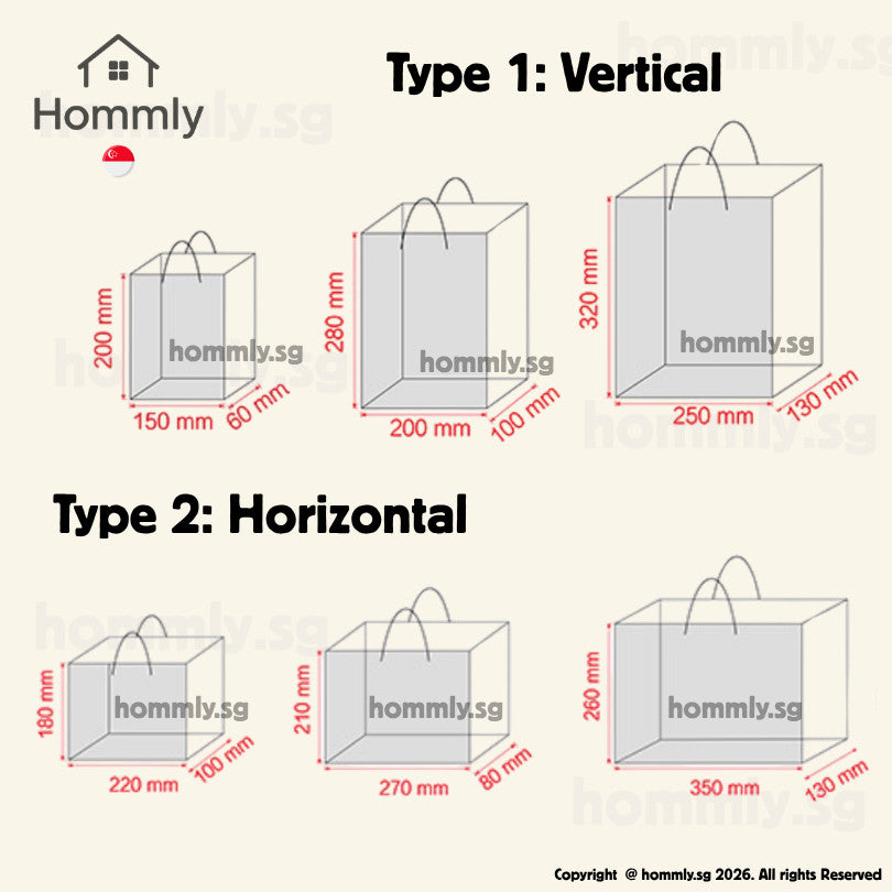 [Hommly SG Instock] Premium Kraft Paper Bag | Brown Paper Bag | Gift Paper bag | Gift Bag for Present | CNY Gift Bags