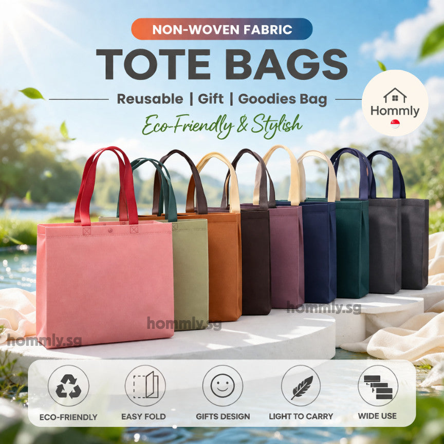 [Hommly SG Instock] Non Woven Bag Recycling Bag Gift Bag CNY Chinese new year not Paper bag Reusable Shopping Bag Door
