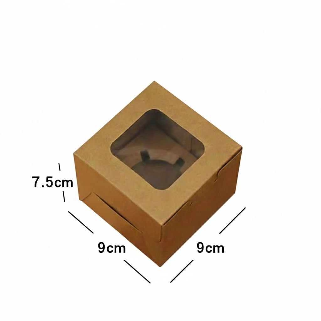 [Hommly SG Instock] 1/2/4/6/8/12/24 Cavities Window Cupcake Box/Muffin Box/Cake Box/Cupcake Liner