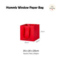 [Hommly SG Instock] Square Colour Paper Bag Cake carrier Gift bag Kraft Paper Bags Gift Bags Xmas Christmas Dessert bag