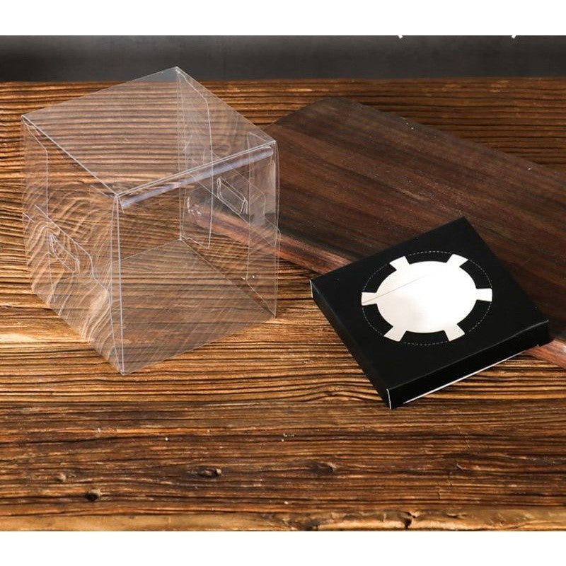[Hommly SG Instock] 1 Cavity Single PVC Transparent Clear Cupcake Box/ Cupcake Baking Paper Cup/ Cupcake Case/ Ribbon