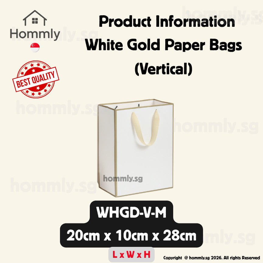 [Hommly SG Instock] Premium Kraft Paper Bag | Brown Paper Bag | Gift Paper bag | Gift Bag for Present | CNY Gift Bags