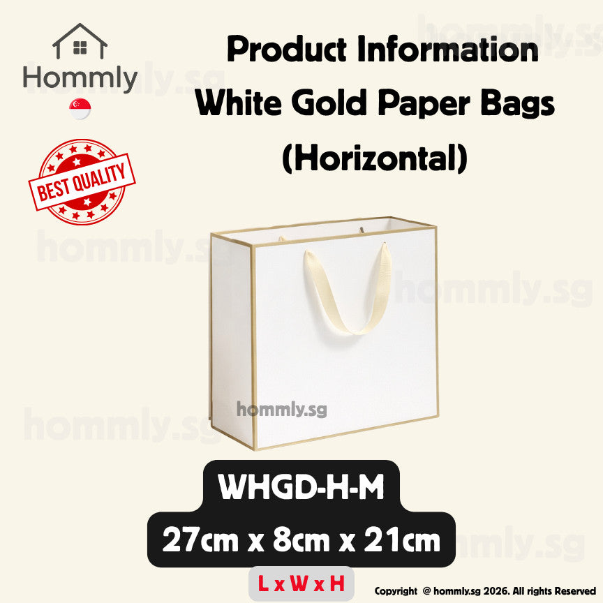 [Hommly SG Instock] Premium Kraft Paper Bag | Brown Paper Bag | Gift Paper bag | Gift Bag for Present | CNY Gift Bags