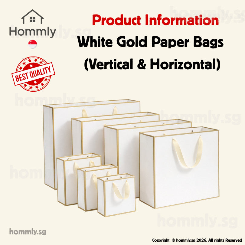 [Hommly SG Instock] Premium Kraft Paper Bag | Brown Paper Bag | Gift Paper bag | Gift Bag for Present | CNY Gift Bags