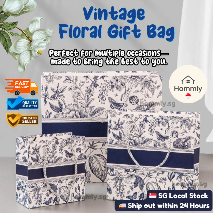 [Hommly SG Ready Stock CHEAPEST] Premium gift bag/Christmas bag/Birthday Party Goodie Bag Paper Bags for CNY