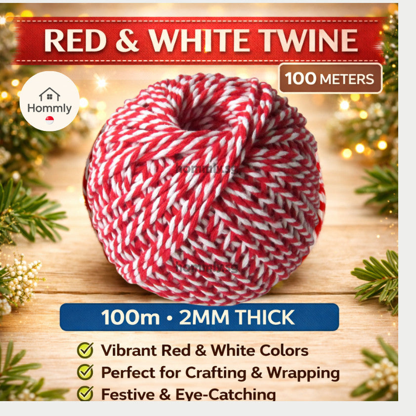 [Hommly SG Instock] 2mm x 10m | 100m Natural Brown Hemp Twine String | Dumpling | Kitchen Rope | String for Present