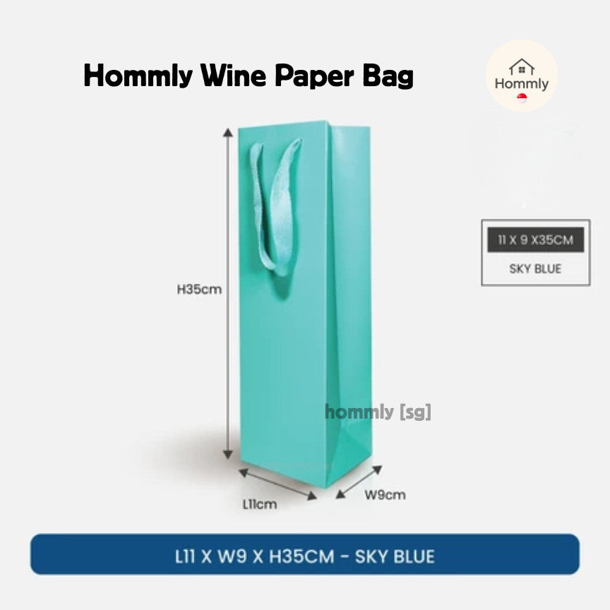 [Hommly SG Instock] Wine Paper Bag | Kraft Bottle Bag | Wine Gift Bag | Wine Bottle Carry Bag | Wine Bag | Christmas Bag
