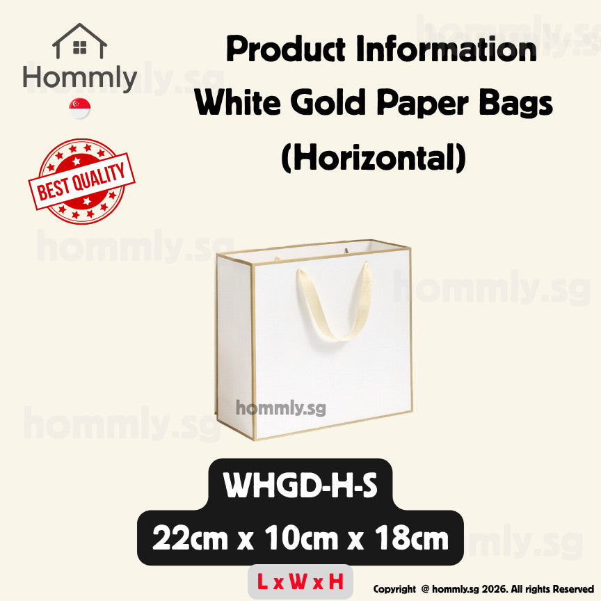 [Hommly SG Instock] Premium Kraft Paper Bag | Brown Paper Bag | Gift Paper bag | Gift Bag for Present | CNY Gift Bags