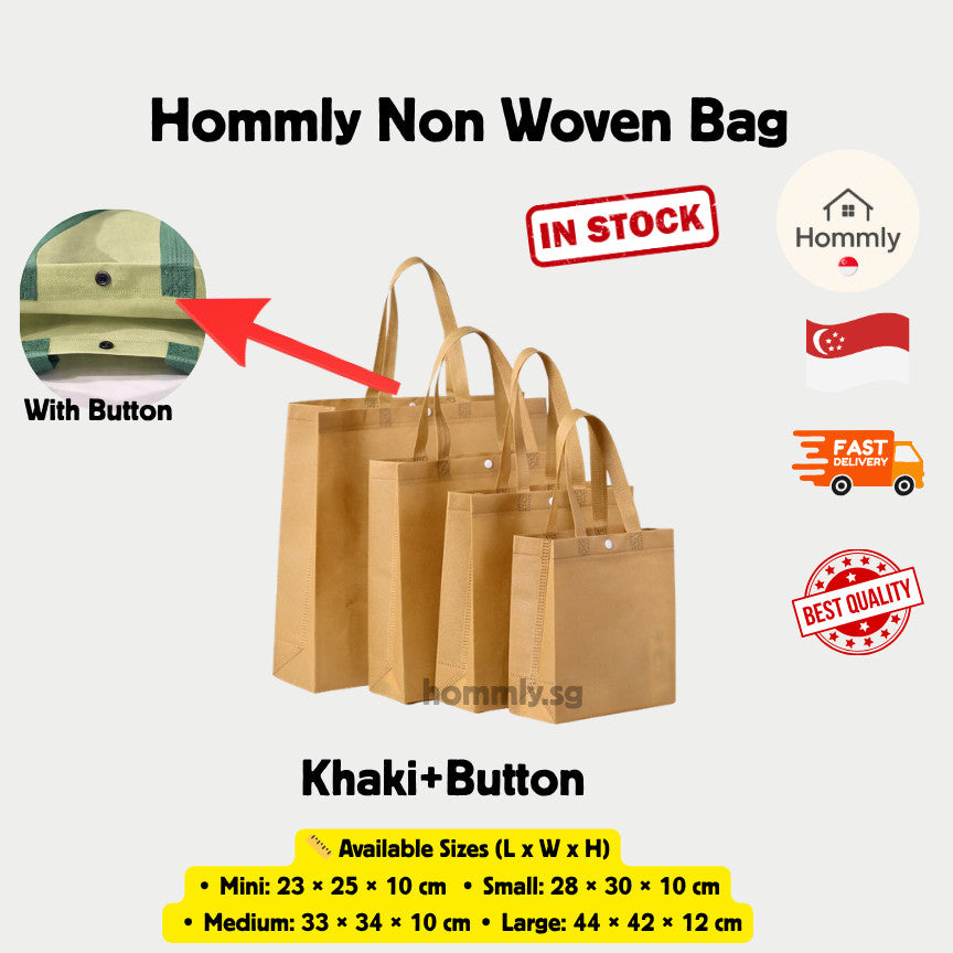 [Hommly SG Instock] Non Woven Bag Recycling Bag Gift Bag CNY Chinese new year not Paper bag Reusable Shopping Bag Door